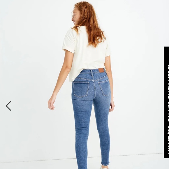 MADEWELL 9" High-Rise Skinny Jeans in Pearson Wash SIZE:28 Medium wash Boho - Picture 3 of 8